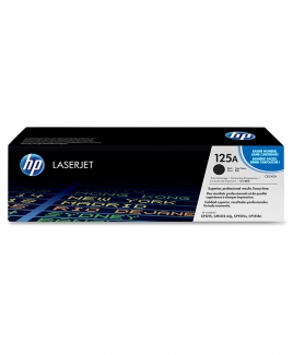 HP 125A Black Original LaserJet Toner Cartridge (CB540A)